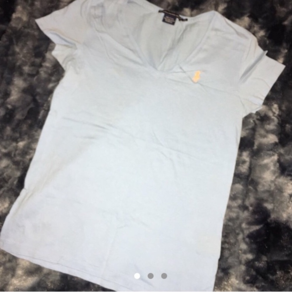 Baby blue polo Ralph Lauren shirt